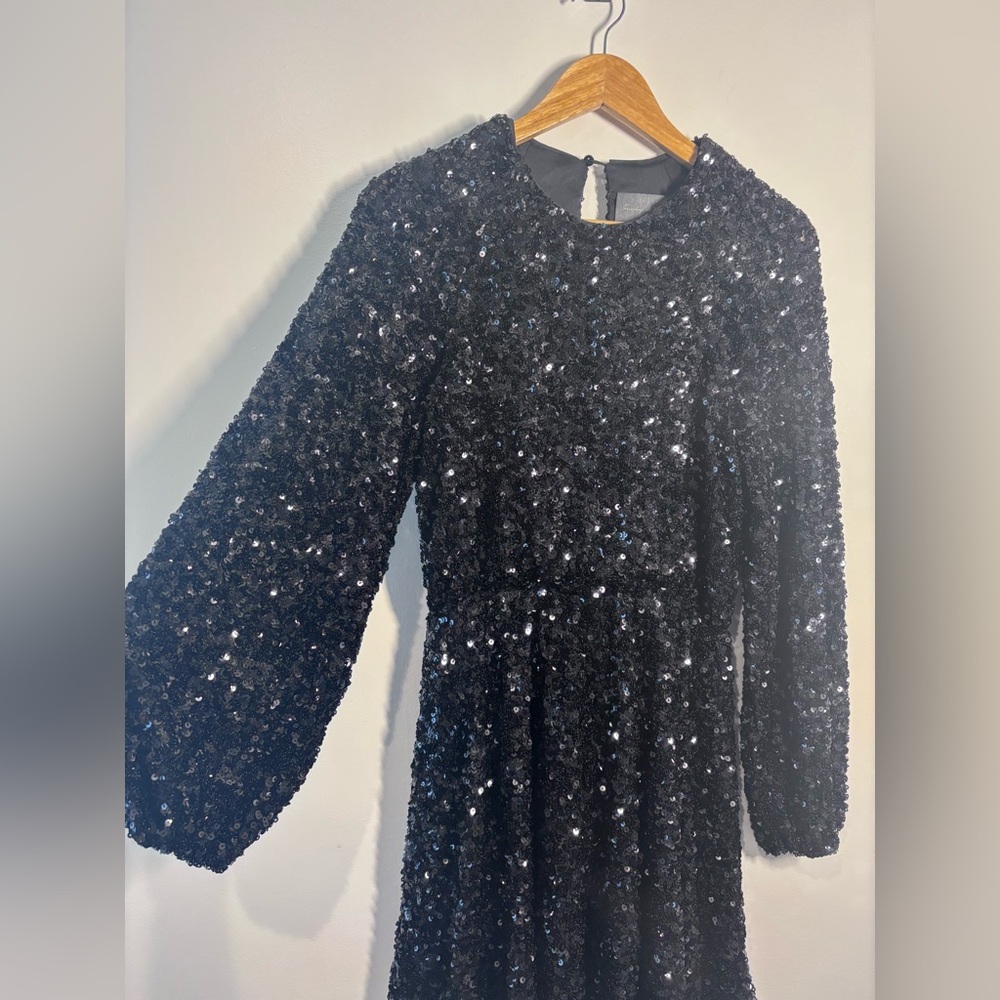 Sunday in Brooklyn Black Sequin Mini Dress NWT – Size S - Picture 3 of 8